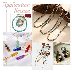 750шт. 15 набора бусин из смешанных драгоценных камней&nbsp;G-UN0001-40