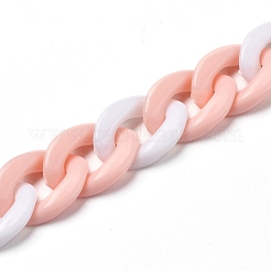 Chaînes torsadées acryliques faites à la main&nbsp;AJEW-JB00694-03