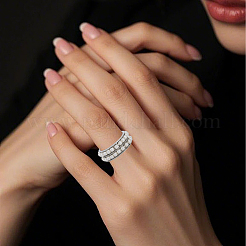 16 шт. 8 стиля 201 заготовка для кольца из нержавеющей стали для изготовления инкрустированных ювелирных изделий&nbsp;RJEW-SC0001-28