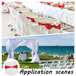 Полиэстер эластичный элегантный атласный чехол для стула пояса&nbsp;AJEW-WH0678-86A