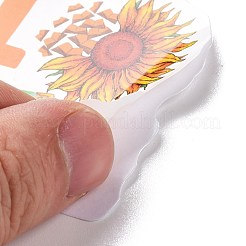 Набор наклеек из бумаги с изображением подсолнуха DIY-G066-03