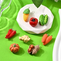 16 шт. 8 стиля подвески из смолы и железа&nbsp;RESI-FP0001-38