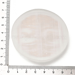 Плоские круглые подставки для ломтиков из натурального селенита AJEW-C042-01E