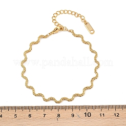 Браслеты-цепочки из нержавеющей стали 304 для женщин BJEW-C129-07G