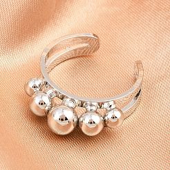 Латунные манжеты для женщин RJEW-Z113-17P