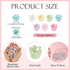 200 шт. непрозрачные акриловые бусины с имитацией жемчуга OACR-TA0003-81