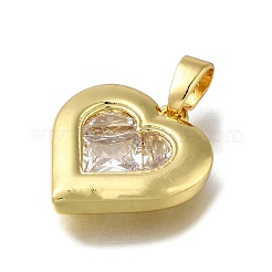 Латунные микропаве прозрачные подвески с фианитом&nbsp;LS-ZIRC-I070-069G