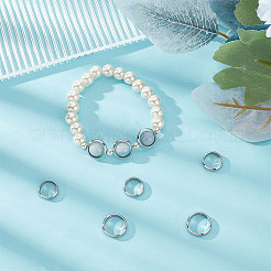 16 шт. 2 стиля 201 рамки для бусин из нержавеющей стали STAS-UN0042-91