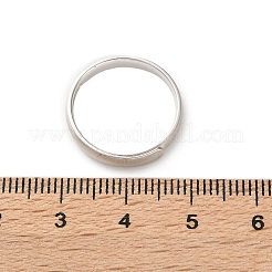 925 регулируемое кольцо на палец из стерлингового серебра RJEW-H252-02A-P