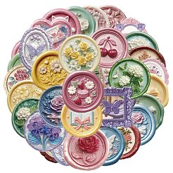 50 Stück Blumen-Haustieraufkleber&nbsp;STIC-T0001-13