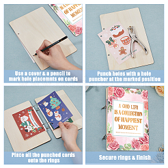 Деревянная папка с 2 кольцом DIY-WH0547-048