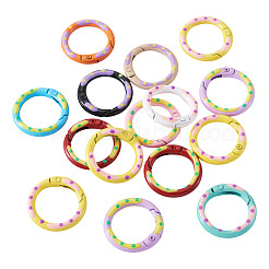 15 шт. окрашенные распылением кольца пружинных ворот из сплава&nbsp;FIND-TA0008-69