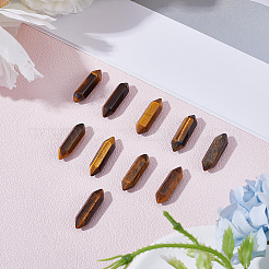 10шт натуральный тигровый глаз без отверстия G-BBC0001-14