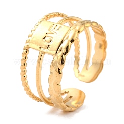 Ионное покрытие (ip) кольца из нержавеющей стали 304&nbsp;RJEW-L102-37G