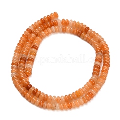 Chapelets de perles en aventurine rouge naturelle&nbsp;G-Z110-B22-2x4mm