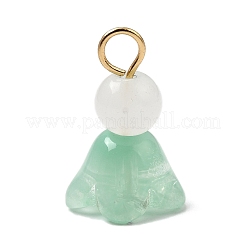 Sprühlackierte Anhänger aus transparentem Glas&nbsp;PALLOY-JF04102