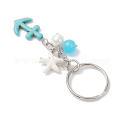 Брелки с синтетической бирюзой&nbsp;KEYC-JKC01396