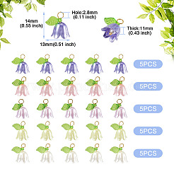 25шт 5 цвета акриловые подвески&nbsp;KY-TA0001-22