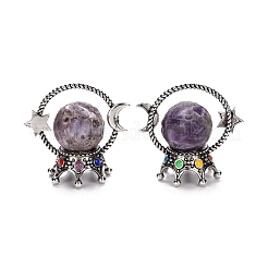 Natürliche Amethyst-Kugel-Display-Dekorationen&nbsp;DJEW-G032-03AS-01