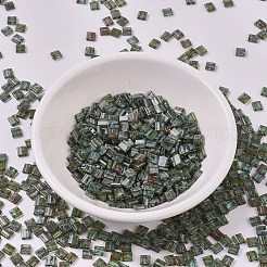 MIYUKIティラビーズ  日本製シードビーズ  2穴  （TL4506)透明な海の泡ピカソ  5x5x1.9mm  穴：0.8mm  約1180個/100g&nbsp;SEED-J020-TL4506