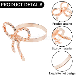 Бант железные кольца для салфеток&nbsp;DIY-WH20007-680RG