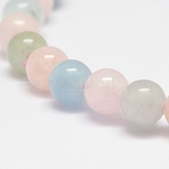 Природных упругой морганит браслеты&nbsp;BJEW-D417-01C