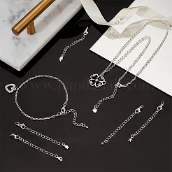 24 шт. 8 стиля латунных удлинителей цепи&nbsp;KK-GA0001-52S