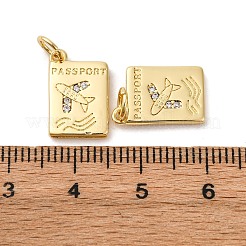 Латунные микро проложить кубического циркония подвески&nbsp;X-KK-P308-54G