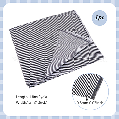 1шт полиэстеровая полосатая ткань DIY-PH0031-15B