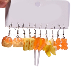 Orecchini pendenti modello alimentare in resina&nbsp;PW-WG01B9B-01