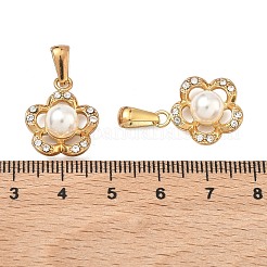304 Edelstahl Micro Pave Strass Anhänger&nbsp;STAS-C172-03G