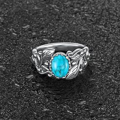 Цинковый сплав с синтетической бирюзой&nbsp;FS-WGE57A9-01