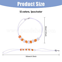 12 шт. стеклянные маркеры для фиксации петель HJEW-CA00014
