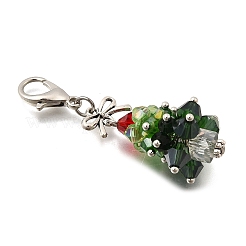 Подвесные украшения из сплава стекла HJEW-JM04107-02