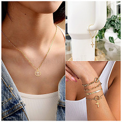 12 шт. 6 стиля латунные подвески с микропаве и кубическим цирконием KK-TA0002-35