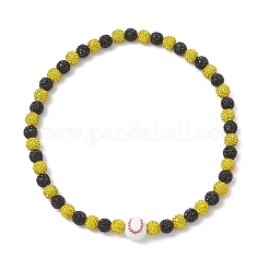 Круглые эластичные ожерелья из полимерной глины NJEW-JN05355-03