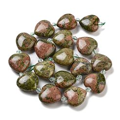 Природные Unakite бисер нитей G-C150-A14-01