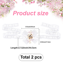 2 corsage de poignet en tissu&nbsp;AJEW-CY0002-03