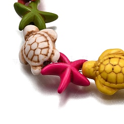 Браслеты из синтетического бирюзового бисера для мужчин и женщин BJEW-TA00643