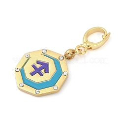 Pendentif décoratif en acier inoxydable 304 émaillé&nbsp;STAS-S168-01G-09