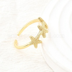 Латунные манжеты для женщин RJEW-F184-08C-G