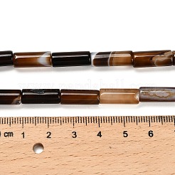 Окрашенные естественный агат бисер пряди G-G203-01E