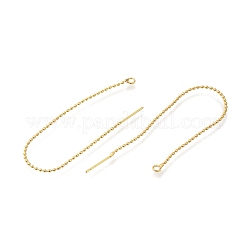 Покрытие стойки латунная проволока для ушей KK-C081-08G