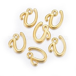 Pendentifs de lettre en alliage plaqué or&nbsp;LS-X-PALLOY-J718-01G-U