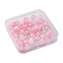 50шт 5 стиля акриловые бусины&nbsp;MACR-FS0001-50