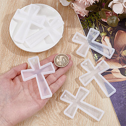 6 molde de silicona para colgante de cruz de diy&nbsp;SIL-HY0001-33