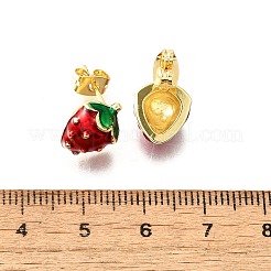 Серьги-гвоздики из латуни&nbsp;LS-EJEW-G430-06B-G