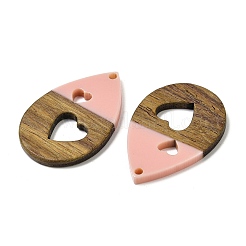 Подвески из смолы и ореха WOOD-I013-07B