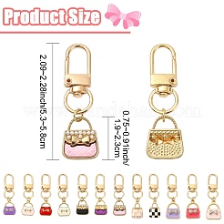 Decorazioni pendenti in lega smaltata 12 pz&nbsp;HJEW-YW00397