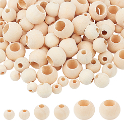 120шт 3 стиля бусины из натурального дерева&nbsp;WOOD-OC0001-92